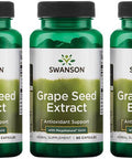 Swanson Grape Seed Extract with Meganatural Gold 60 Caps 3 Pack