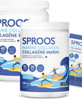 SPROOS Premium Marine Collagen Peptide Powder | Wild-Caught, Non-GMO and Gluten-Free | Unflavored and Odorless (400 g Tub)