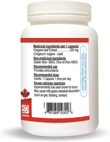 Nutridom Wild Oregano 200Mg 30 Softgels
