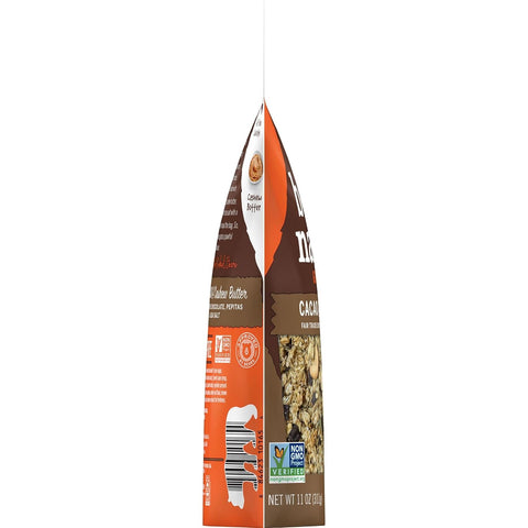 Bear Naked Granola Cereal, Whole Grain Granola, Breakfast Snacks, Cacao and Cashew Butter Crunch, 11oz Bag (1 Bag)