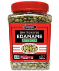 Seapoint Farms Dry Roasted Crunchy Edamame Plant Based Snack 14g Protein 2 Ingredients Vegan Gluten Kosher Keto Friendly NonGMO Healthy Snacking Sea Salt 27 oz Jar (Pack of 1)