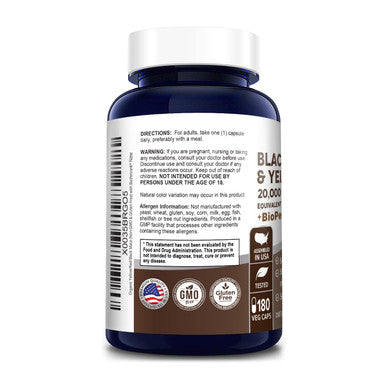 NusaPure Maca Root Black, Red, Yellow 20,000 mg - 180 Vegan Capsules (Vegan,Non-GMO & ) with Bioperine