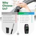 Eektest Breathalyzer High-Precision Portable Alcohol Tester With Usb Charging Lcd Display 10 Mouthpieces & Carrying Case (Black 1)