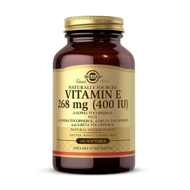Solgar Gentle Iron - Ideal For Sensitive Stomachsred Blood Cell Supplement & Vitamin E 268 Mg (400 Iu) (D-Alpha Tocopherol & Mixed Tocopherols) 100 Softgels