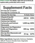 NatureS Bounty Calcium Magnesium Zinc 100 Count Pack Of 6