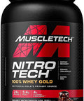 Whey Protein Powder | MuscleTech Nitro-Tech Whey Gold Protein Powder | Whey Protein Isolate Smoothie Mix | Protein Powder for Women & Men | Chocolate Protein Powder, 2 lbs (28 Serv)-package varies