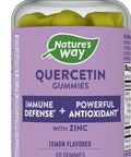 Nature'S Way Quercetin Gummies With Zinc, Immune Defense Support*, Powerful Antioxidant*, Lemon Flavored, 60 Gummies