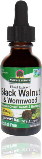 Nature'S Answer Natures Answer Black Walnut and Wormwood 1 oz 30mL 2000mg. Extract Liquidpromotes digestionVegetable Glycerin And Purified Water