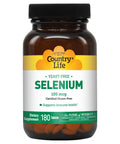 Country Life Selenium Yeast Free Supports Immune 100Mcg 180 Tablets