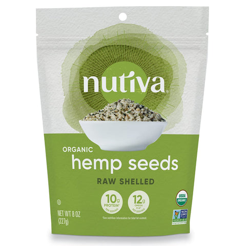 Nutiva, Hemp Seed Shelled Organic, 8 Ounce