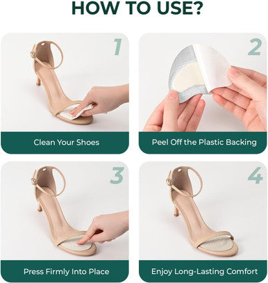 Welnove Leather Metatarsal Pads Women - Welnove Ball Of Foot Cushions For Women Men Comfort Anti Slip Forefoot Pads Inserts For High Heels Sandals Flats Pumps And Mules All Day Pain Relief 4 Pairs