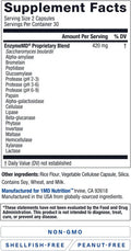 1MD Nutrition EnzymeMD Supplement 18 PlantBased Enzymes 60 Capsules