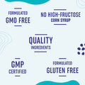 Probiotic Gummies with Vitamin C and Folic Acid 5 Billion CFU Probiotics Gut Health Digestion Immune System Support 60 Gluten NonGMO Gummies