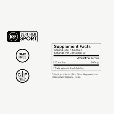 Momentous L-Theanine Supplement - 200Mg Capsules To Promote Relaxation And Focus - Nsf Certified, Gmo-Free, Gluten Free, 60 Servings
