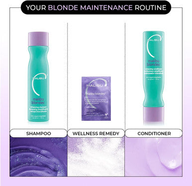 Malibu C Blondes Wellness Hair Remedy, 3 Count