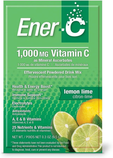 Ener-C 1,000 mg Vitamin C Effervescent Drink Mix (Lemon Lime)