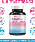 GoBiotix Vegan Prenatal Vitamins Once Daily Prenatal Capsules 90 Count