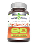 Amazing Formulas Psyllium Husk 750Mg Veggie Capsules Supplement | Non-Gmo | Gluten Free | Made In Usa | Suitable For Vegetarians (120 Count)