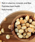 Macadamia Nuts MacFarms Dry Roasted Macadamia Nuts 24 OZ (1 Pack) Premium Roasted Nuts with Sea Salt Fresh From Hawaii Sea Salt Flavored Healthy Snack