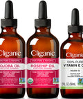 Cliganic Face Oil Trio: Jojoba, Rosehip & Vitamin E Oil