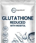 Micro Ingredients Glutathione Supplement Pure Glutathione Reduced Powder with Inositol 5 Ounce (9 Months Supply) 2 in 1 Formula Powerful Ingredients for Antioxidants Supports Liver Function Vegan