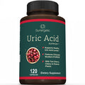 Sunergetic Premium Uric Acid Support Supplement Uric Acid Cleanse & Kidney Support Includes Tart Cherry Chanca Piedra Celery Extract & Turmeric - 120 Capsules