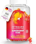 IvyBears Superpower Kids Multivitamin Gummies for Immune Support Strengthen Children's Immune Systems with Vitamins C D2 B6 A Fully Natural BerryFlavored GermanMade Daily Supplement