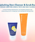 Ole Henriksen Olehenrikse Splashing Stars Cleanser & Scrub Duo:: Lemonade Smoothing Scrub, Truth Juice Daily Cleanser - Travel-Friendly Face Wash Skin Care Cleansing Set - Exfoliating, 1 Ounce