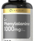 Carlyle L Phenylalanine 1000Mg | 200 Capsules | Non-Gmo And Gluten Free Formula | Free Form L-Phenylalanine Supplement