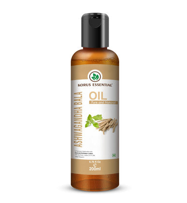 Korus Essential Ashwagandha Bala Oil - 200ml - Ayurvedic Massage Oil