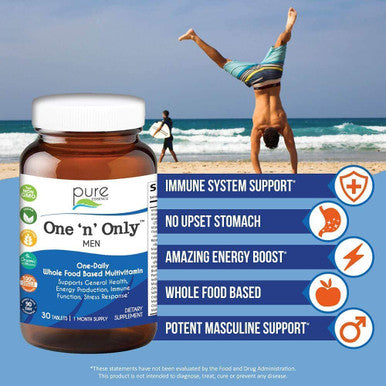 Multivitamin for Men + Multivitamin for Women - Natural One a Day Herbal Supplements with Vitamin D, D3, B12, Biotin - 30 Tablets