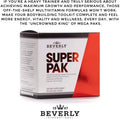 Beverly International Super Pak.30 Packs High-Potency Multivitamin Daily Pack for Energy Performance Immune System Health Custom formulated for Athletes Active Men and Women since 1970.