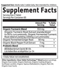 Garden of Life Organics Extra Strength Turmeric Inflammatory Response 60 Tablets-100Mg Curcumin (95% Curcuminoids) Black Pepper Probiotics Organic Non-Gmo Vegan Gluten Free Herbal Supplement