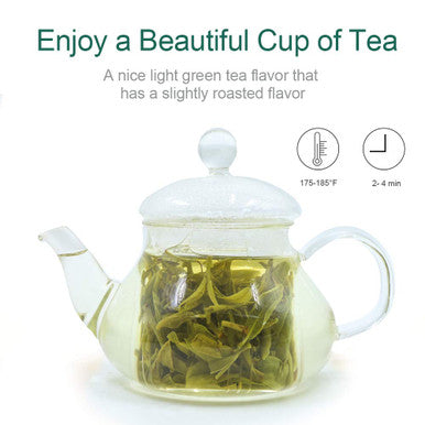 Fullchea - Longjing Tea - Dragonwell Tea - Chinese Green Tea Loose Leaf - First Grade - Natural Lung Ching Dragon Well - 4oz / 113g