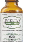 Jackson's #12 Silica 6X - The First Certified Vegan, Lactose-free Schuessler Tissue Cell Salt - Made in the USA (500 pellets)