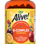 Nature'S Way Alive! B-Complex Gummies, Cellular Energy Support*, Mango Flavored, 60 Gummies