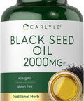 Carlyle Black Seed Oil 2000mg | 70 Softgel Capsules | Non-GMO Gluten Herbal Supplement