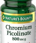 Nature's Bounty Mega Chromium Picolinate 800 Mcg Tablets 50 Ea
