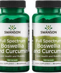 Swanson Full Spectrum Boswellia & Curcumin Natural Wellness Formula - (60 Capsules) (4 Pack)