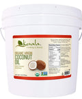 Kevala Organic Coconut Oil - Extra Virgin Oil with High Smoke Point for Baking and Cooking, Natural and Fresh Coconut Scent for Body Massages, Complements Recipes from Many Cultures, Bulk Size 8 lb