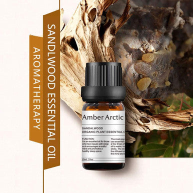 Sandalwood Essential Oil, 100% Pure Natural Aromatherapy Sandalwood Oil for Diffuser (10ML)