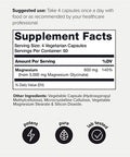 3,000mg Ultra High Strength Magnesium Glycinate - 20% Purified to Contain 600mg of Elemental Magnesium - Chelated and Highly Bioavailable - 240 Veggie Capsules