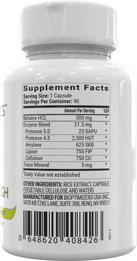 BiOptimizers - Magnesium Breakthrough (60 Capsules) and HCL Breakthrough (90 Capsules) Supplement Bundle