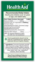 HealthAid Curcumin 3 Vegan Tablets - Pack of 30