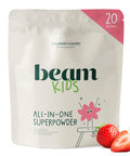 Beam Kids Multivitamin Powder Kids Vitamins with Greens Probiotic & Prebiotic Immune Support for Children & Toddlers No Artificial Sweeteners for Picky Eaters 20 Servings Strawberry Flavor