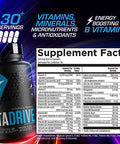 Efx Sports Vita Drive Multivitamin Formulated For Athletes Complex Of Vitamins Minerals Micronutrients & Antioxidants 30 Servings 120 Capsules