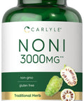 Carlyle Noni Fruit Capsules 3000Mg | 240 Count | Non-Gmo, Gluten Free | Traditional Herb Supplement