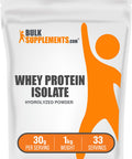 Bulksupplements.Com Hydrolyzed Whey Protein Isolate - Whey Isolate Protein Powder - Hydro Whey Protein - 100% Whey Protein Powder - Protein Powder For Muscle Gain (1 Kilogram - 2.2 Lbs)