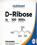 Nutricost D-Ribose Powder 500 Grams - (5000mg Per Serving)