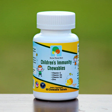 Kids Vitamin C and Immune Support - Vitamin C, D and Zinc for Kids, Toddler Multivitamins
